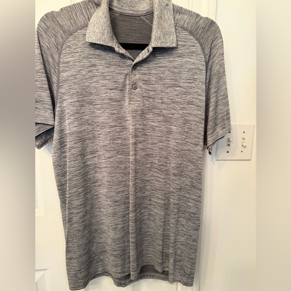 Lululemon Grey Metal Vent Tech Polo - Men’s Medium